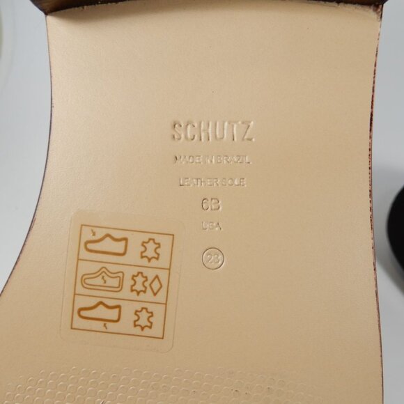 SCHUTZ Christie Penny Lug Loafers Shoes Size 6 Snakeskin Embossed Leather NEW - Picture 8 of 11